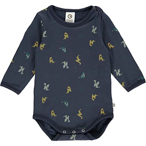 Müsli by Green Cotton Baby Boys Dragon l/s Body Base Layer, Night Blue/Pine/Moss/Spa Green, 98 von Müsli by Green Cotton