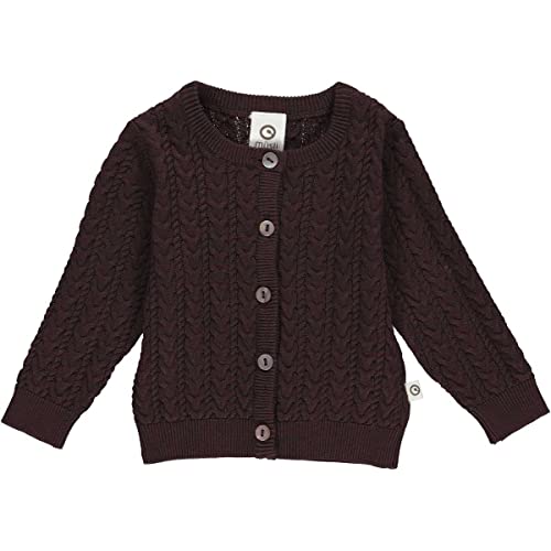 Müsli by Green Cotton Baby Boys Knit Cable Cardigan Sweater, Coffee, 56 von Müsli by Green Cotton