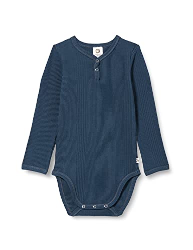 Müsli by Green Cotton Baby-Boys Waffle Rib Body Kleinkind-Schlafanzüge, Midnight, 98 von Müsli by Green Cotton