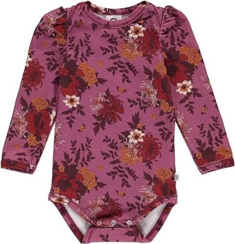 Müsli by Green Cotton Baby Girls Bloomy l/s Body Base Layer, Boysenberry/Fig/Berry red, 62 von Müsli by Green Cotton