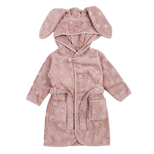 Müsli by Green Cotton Baby Girls Bunny Bathrobe, Rose Sugar, 104/110 von Müsli by Green Cotton