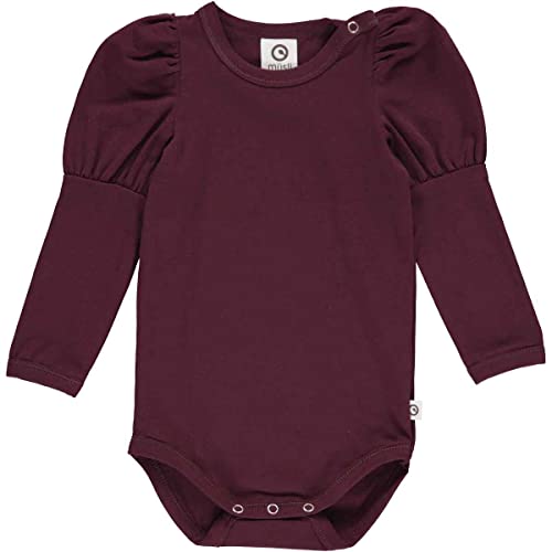 Müsli by Green Cotton Baby Girls Cozy me Puff l/s Body Base Layer, Fig, 56 von Müsli by Green Cotton