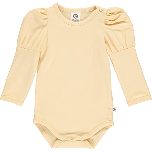 Müsli by Green Cotton Baby Girls Cozy me Puff l/s Body and Toddler Training Underwear, Calm Yellow, 74 von Müsli by Green Cotton