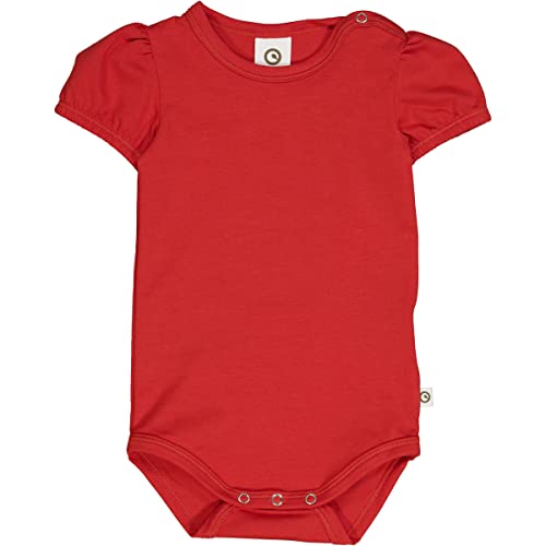 Müsli by Green Cotton Baby Girls Cozy me Puff s/s Body Base Layer Underwear, Apple red, 98 von Müsli by Green Cotton