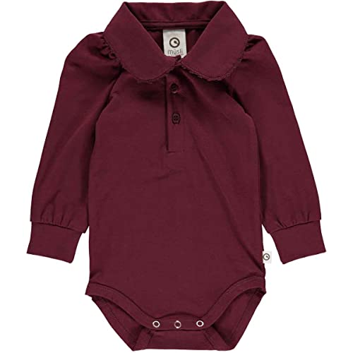 Müsli by Green Cotton Baby Girls Cozy me l/s Puff Shirt Body Base Layer, Fig, 56 von Müsli by Green Cotton