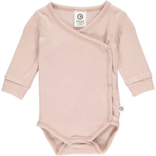 Müsli by Green Cotton Baby Girls Mini me solid l/s Body Base Layer, Spa Rose, 56 von Müsli by Green Cotton