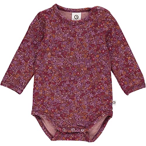 Müsli by Green Cotton Baby Girls Petit Blossom l/s Body Base Layer, Fig/Boysenberry/Berry red, 86 von Müsli by Green Cotton