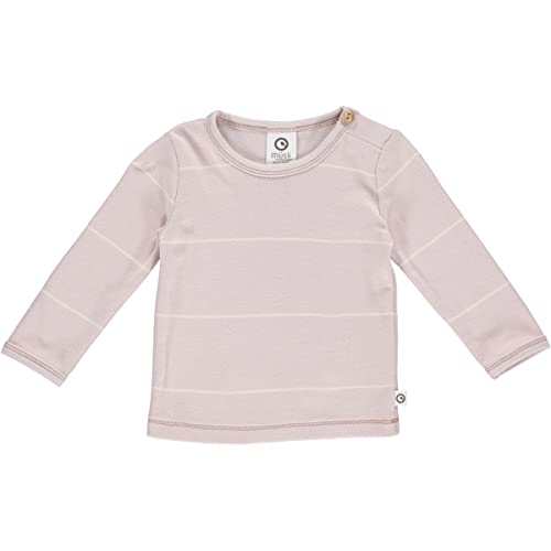 Müsli by Green Cotton Baby Girls Stripe Rib l/s T-Shirt, Rose Moon, 86 von Müsli by Green Cotton