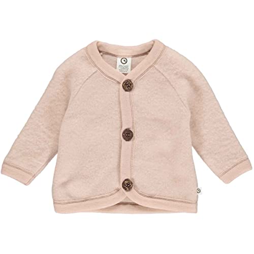 Müsli by Green Cotton Baby Girls Woolly Fleece Jacket, Spa Rose, 56/62 von Müsli by Green Cotton