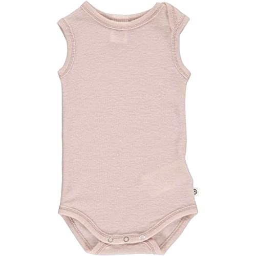 Müsli by Green Cotton Baby Girls Woolly Sleeveless Body Base Layer, Spa Rose, 74 von Müsli by Green Cotton