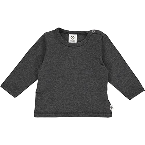 Müsli by Green Cotton Baby - Jungen Cozy Me L/S Baby T Shirt, Iron Grey Melange, 56 EU von Müsli by Green Cotton