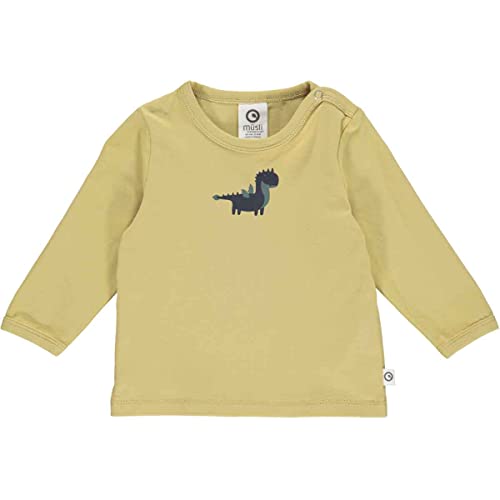 Müsli by Green Cotton Baby - Jungen Dragon L/S Baby T Shirt, Moss, 80 EU von Müsli by Green Cotton