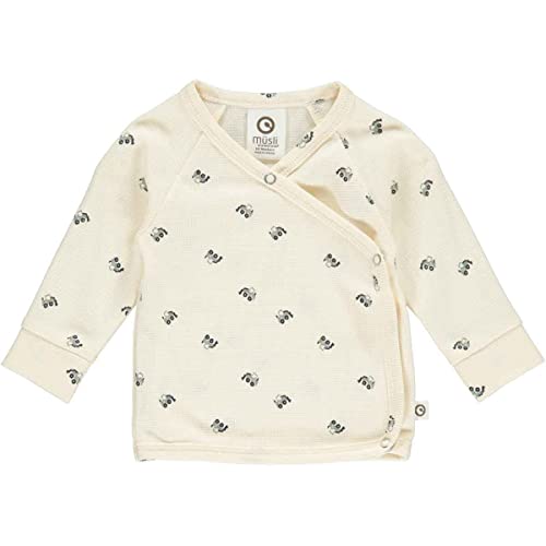 Müsli by Green Cotton Baby - Jungen Mini Me Cardigan T Shirt, Buttercream/Night Blue/Spa Green, 74 EU von Müsli by Green Cotton