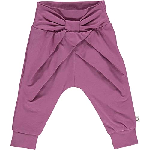 Müsli by Green Cotton Baby - Mädchen Cozy Me Bow Baby Casual Pants, Boysenberry, 56 EU von Müsli by Green Cotton