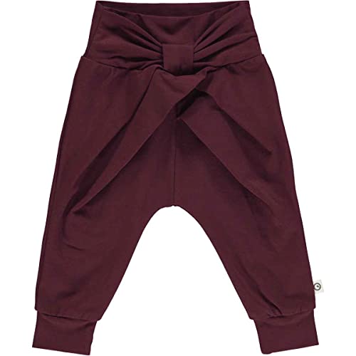 Müsli by Green Cotton Baby - Mädchen Cozy Me Bow Baby Casual Pants, Fig, 56 EU von Müsli by Green Cotton