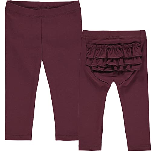 Müsli by Green Cotton Baby - Mädchen Cozy Me Frill Baby Casual Pants, Fig, 56 EU von Müsli by Green Cotton