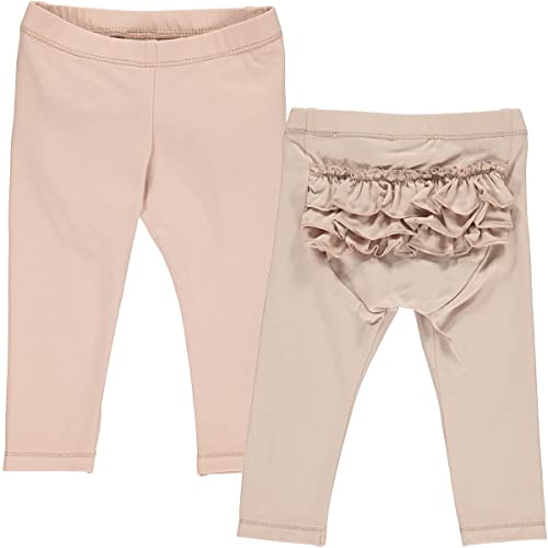 Müsli by Green Cotton Baby - Mädchen Cozy Me Frill Baby Casual Pants, Spa Rose, 80 EU von Müsli by Green Cotton