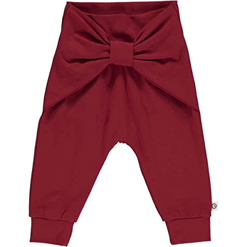 Müsli by Green Cotton Baby - Mädchen Cozy Me Pretty Baby Casual Pants, Berry Red, 62 EU von Müsli by Green Cotton