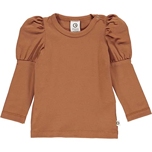 Müsli by Green Cotton Baby - Mädchen Cozy Me Puff Baby T Shirt, Amber, 98 EU von Müsli by Green Cotton