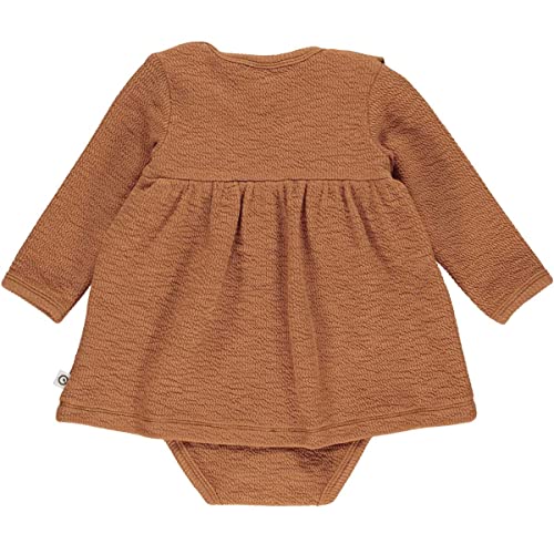 Müsli by Green Cotton Baby - Mädchen Crepe Dress Body Baby and Toddler Sleepers, Amber, 86 EU von Müsli by Green Cotton