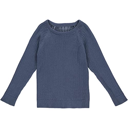 Müsli by Green Cotton Boy's Knit Cable Pullover Sweater, Indigo, 134 von Müsli by Green Cotton