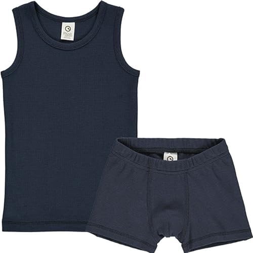 Müsli by Green Cotton Boy's Underwear Set Boxer Boy Base Layer, Buttercream/Night Blue/Spa Green, 104 von Müsli by Green Cotton