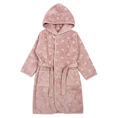 Müsli by Green Cotton Girl's Bathrobe, Rose Sugar, 116/122 von Müsli by Green Cotton