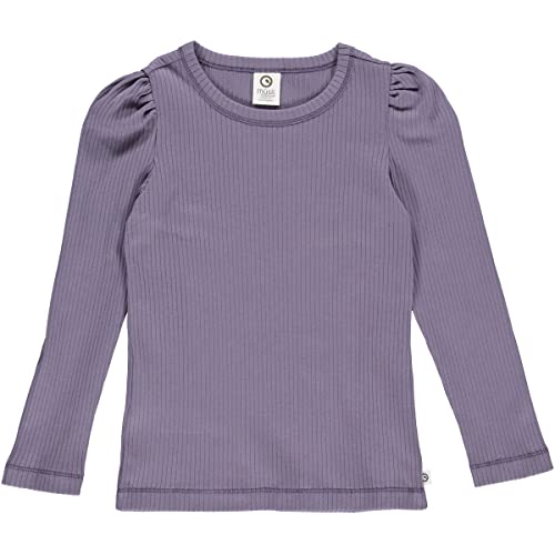 Müsli by Green Cotton Girl's Cozy Rib Puff l/s T T-Shirt, Lilac Fog, 104 von Müsli by Green Cotton