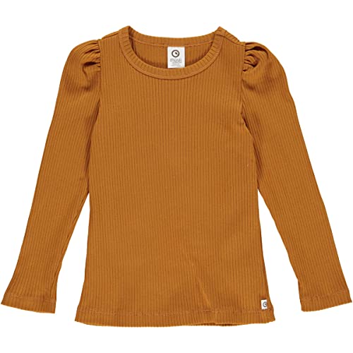 Müsli by Green Cotton Girl's Cozy Rib Puff l/s T T-Shirt, Lion, 122 von Müsli by Green Cotton