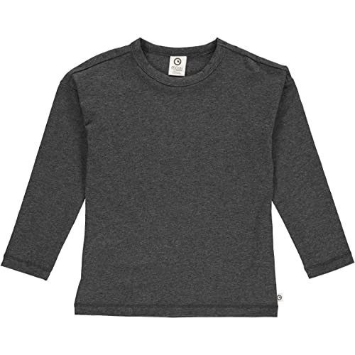 Müsli by Green Cotton Jungen Cozy Me Drop Shoulder L/S T Shirt, Iron Grey Melange, 104 EU von Müsli by Green Cotton