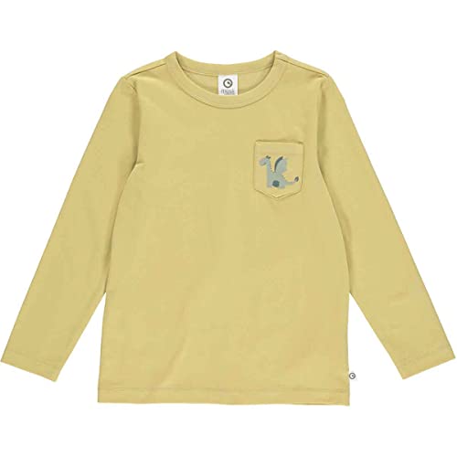 Müsli by Green Cotton Jungen Dragon Pocket L/S T Shirt, Moss, 110 EU von Müsli by Green Cotton