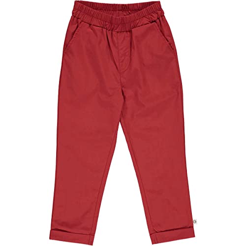 Müsli by Green Cotton Jungen Poplin Casual Pants, Berry Red, 116 EU von Müsli by Green Cotton