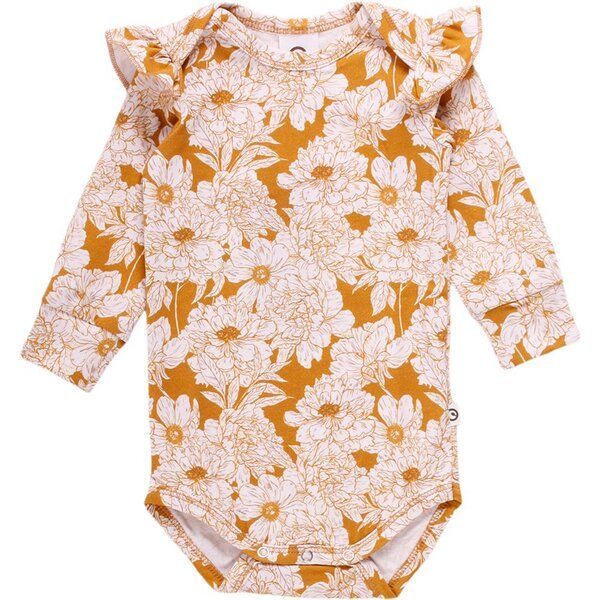 Müsli by Green Cotton Langarm Baby Body *Floral* GOTS Bio Baumwolle | Müsli von Müsli by Green Cotton