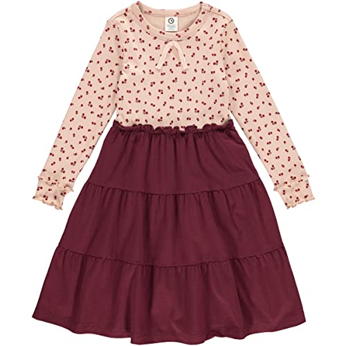 Müsli by Green Cotton Mädchen Berry L/S Casual Dress, Spa Rose/Fig/Berry Red, 116 EU von Müsli by Green Cotton