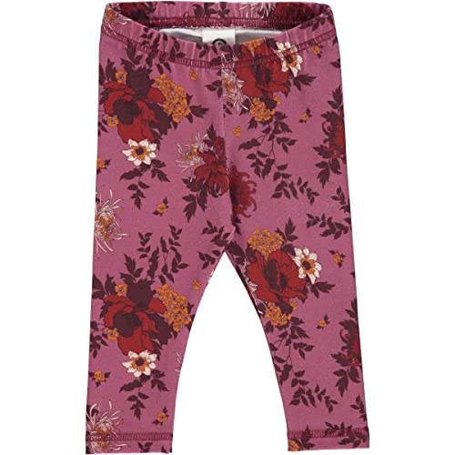 Müsli by Green Cotton Mädchen Bloomy Baby Leggings, Boysenberry/Fig/Berry Red, 80 EU von Müsli by Green Cotton