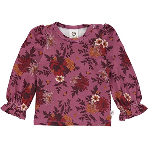 Müsli by Green Cotton Mädchen Bloomy L/S Baby T Shirt, Boysenberry/Fig/Berry Red, 92 EU von Müsli by Green Cotton