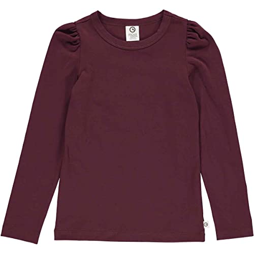 Müsli by Green Cotton Mädchen Cozy Me Puff Sleeve T Shirt, Fig, 110 EU von Müsli by Green Cotton