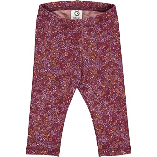 Müsli by Green Cotton Mädchen Petit Blossom Baby Leggings, Fig/Boysenberry/Berry Red, 68 EU von Müsli by Green Cotton