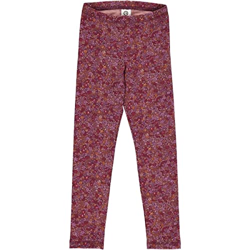 Müsli by Green Cotton Mädchen Petit Blossom Leggings Casual Pants, Fig/Boysenberry/Berry Red, 116 Slim EU von Müsli by Green Cotton