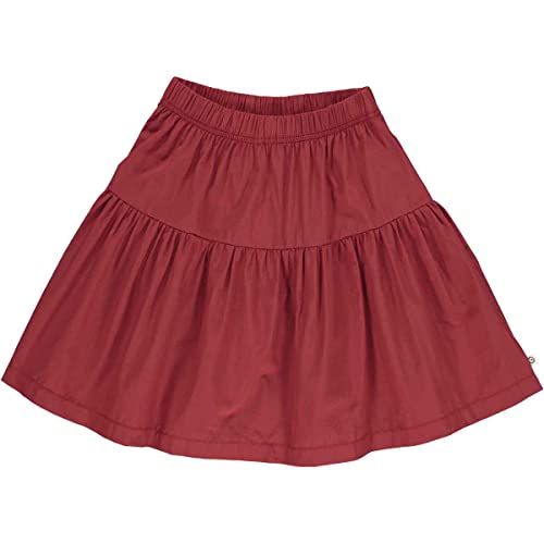 Müsli by Green Cotton Mädchen Poplin Flared Skirt, Berry Red, 122 EU von Müsli by Green Cotton