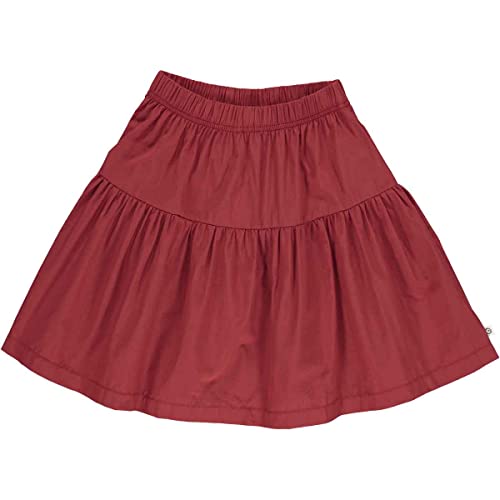 Müsli by Green Cotton Mädchen Poplin Flared Skirt, Berry Red, 128 EU von Müsli by Green Cotton