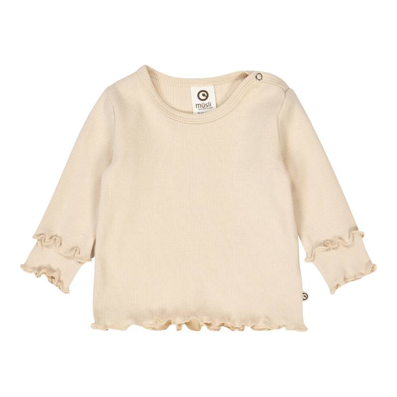 Müsli Shirt langarm mit Mitwachsbündchen Rippqualität von Müsli