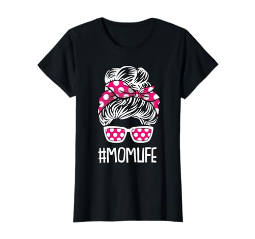 Mom-Life Mothers-Day Polka Dots Muster Mama Momma T-Shirt von Mütter-Tag Shirts Mama-Meine Mama Frauen