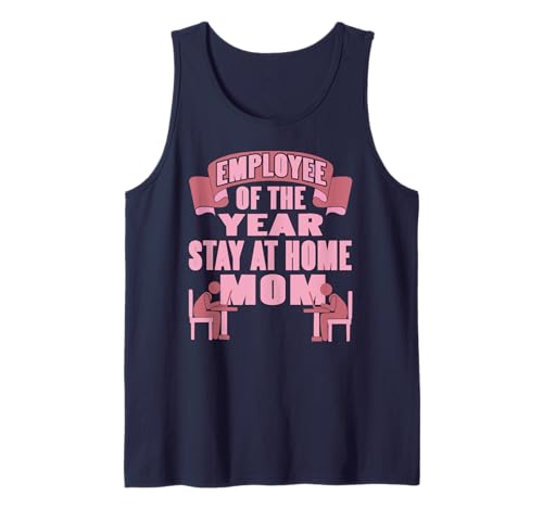 Mitarbeiterin des Jahres Lustige Zuhause Mama Humor Tank Top von Mütter die hart arbeiten und Humor lieben
