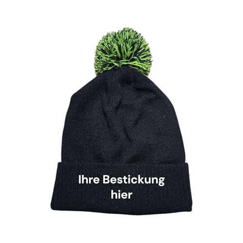 Mützenfritze Bestickte Mütze mit personalisierbarem Text von Mützenfritze