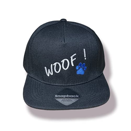 Mützenfritze Snapback Cap Woof, Größenverstellbar, Für CSD, Pride, Puppy, Fetishparty (Blau) von Mützenfritze