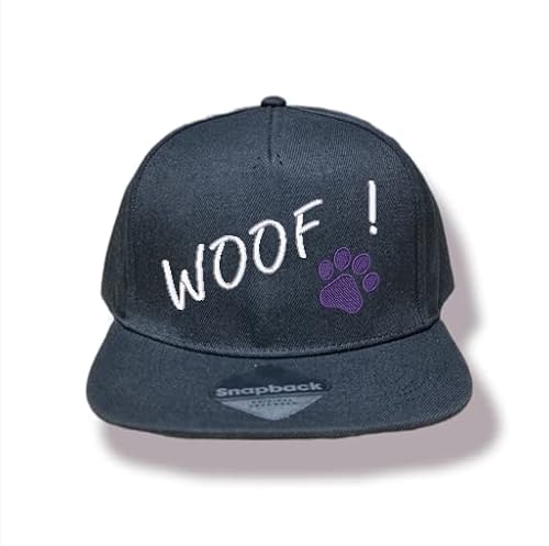 Mützenfritze Snapback Cap Woof, Größenverstellbar, Für CSD, Pride, Puppy, Fetishparty (Lila) von Mützenfritze