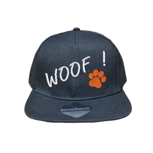 Mützenfritze Snapback Cap Woof, Größenverstellbar, Für CSD, Pride, Puppy, Fetishparty (Neonorange) von Mützenfritze