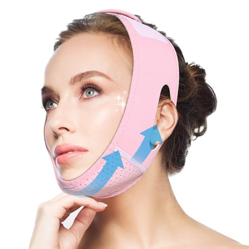V Gesichtsmasken, Doppelkinn Entferner Gesichtsmaske, Wiederverwendbar Face Lifting Maske, Für Doppelkinn Verbessern Formen sie eine Klare Kinnlinie von Muexoee