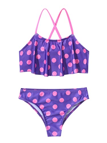 Mufeng Mädchen Badeanzug Bikini Set Tankini Schwimmanzug Schwimmshirt mit High Cut Slip Strand Bademode Badebekleidung Rosa Rot 146-152 Mufeng Mädchen Badeanzug Bikini Set Tankini Schwimmanzug Schwimmshirt mit High Cut Slip Strand Bademode Badebekleidung Rosa Rot 146-152 von Mufeng